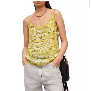 All Saints • Tami Oniyuri Tank • Yellow Top • Size 6US • MSRP $135